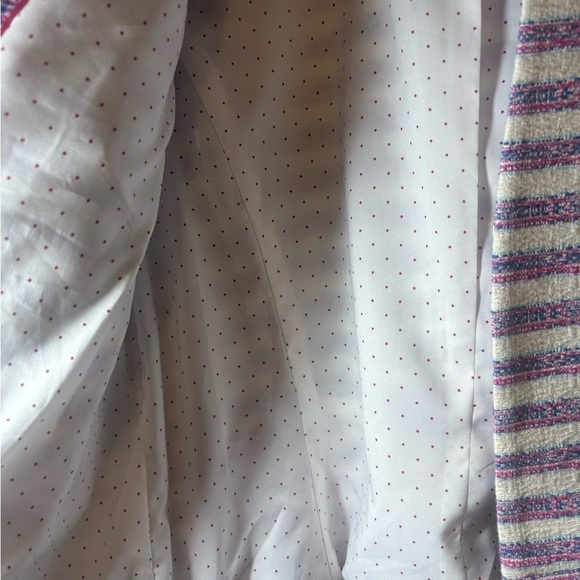 Talbots STRIPE TWEED JACKET size large - Picture 8 of 9